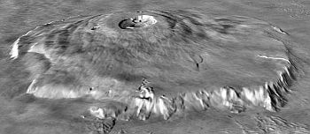 ویژگی‌های سیاره مریخ: کوه المپوس در مریخ
