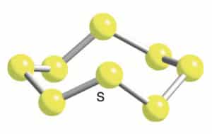 ساختار مولکول گوگرد (S8)